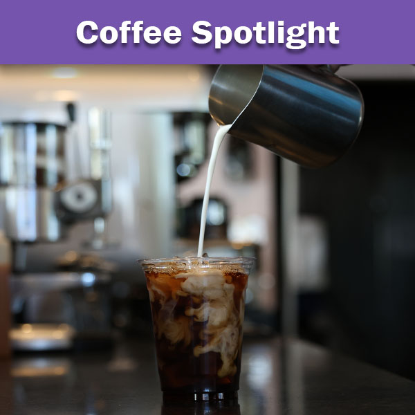 Cold Brew with cream at Olde Tyme Pastries in Turlock, California